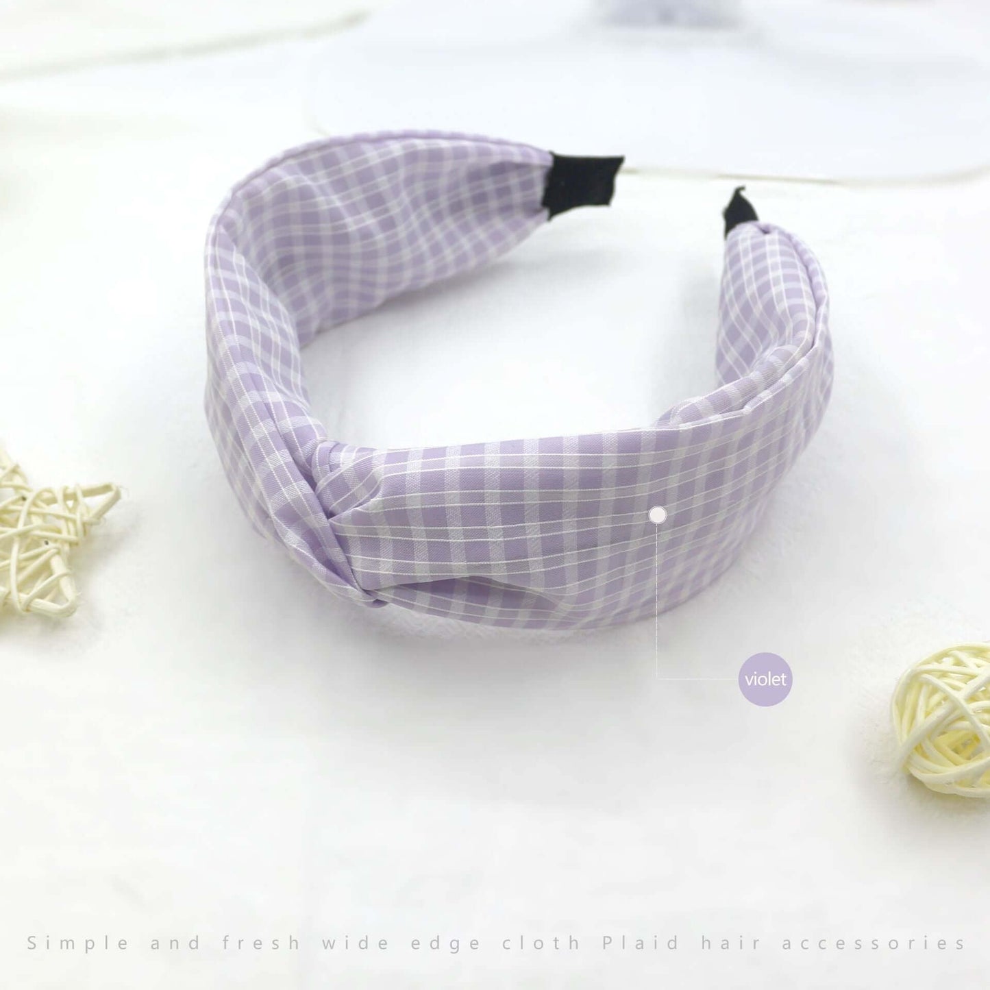 Korean version of the small clear fabric headband network red minimalist knot hair accessories out to wash the face