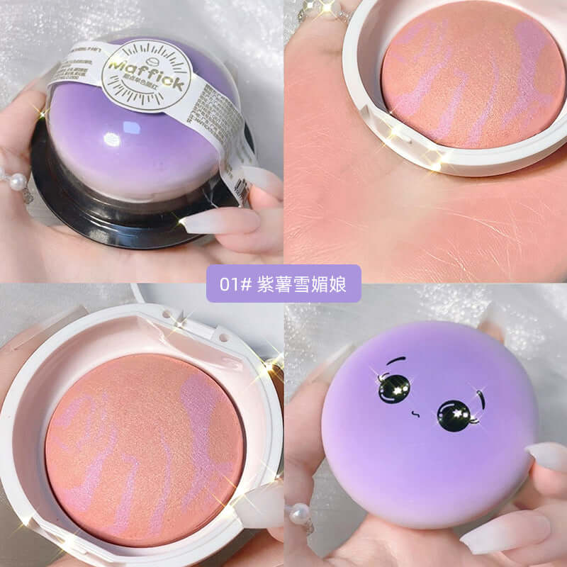 MAFFICK dessert group monochrome blush brightening skin color nude makeup natural color element full of teenage heart powder