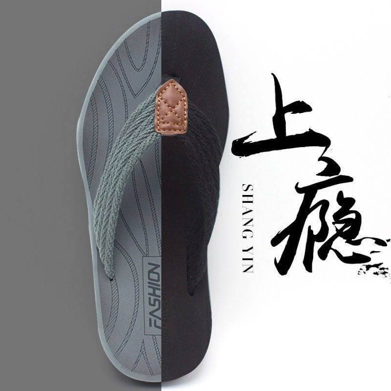 Human flip shoe men's tide 2021 new summer wear anti-skid soft bottom wear-resistant sand fashion beach men's sand