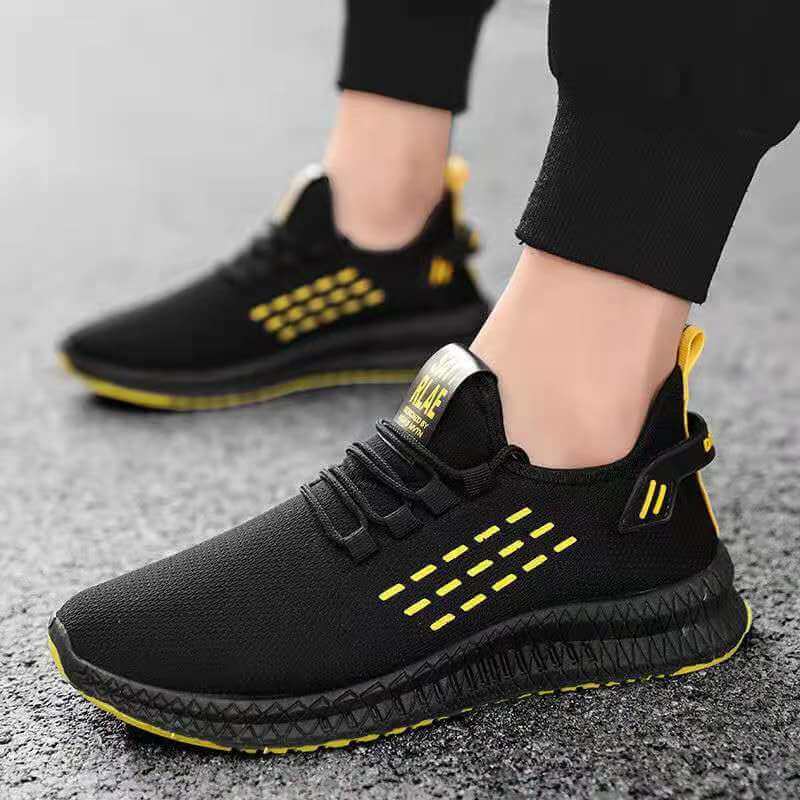 2021 spring and summer new flying weave men's shoes Korean version of the trend casual breathable mesh sports shoes men's generation