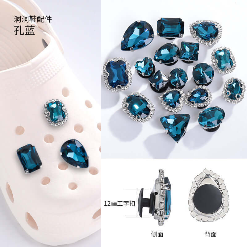 New net red hole shoes crystal diamond DIY cave shoes accessories shoes buckle diamonds decorative buckle accessories