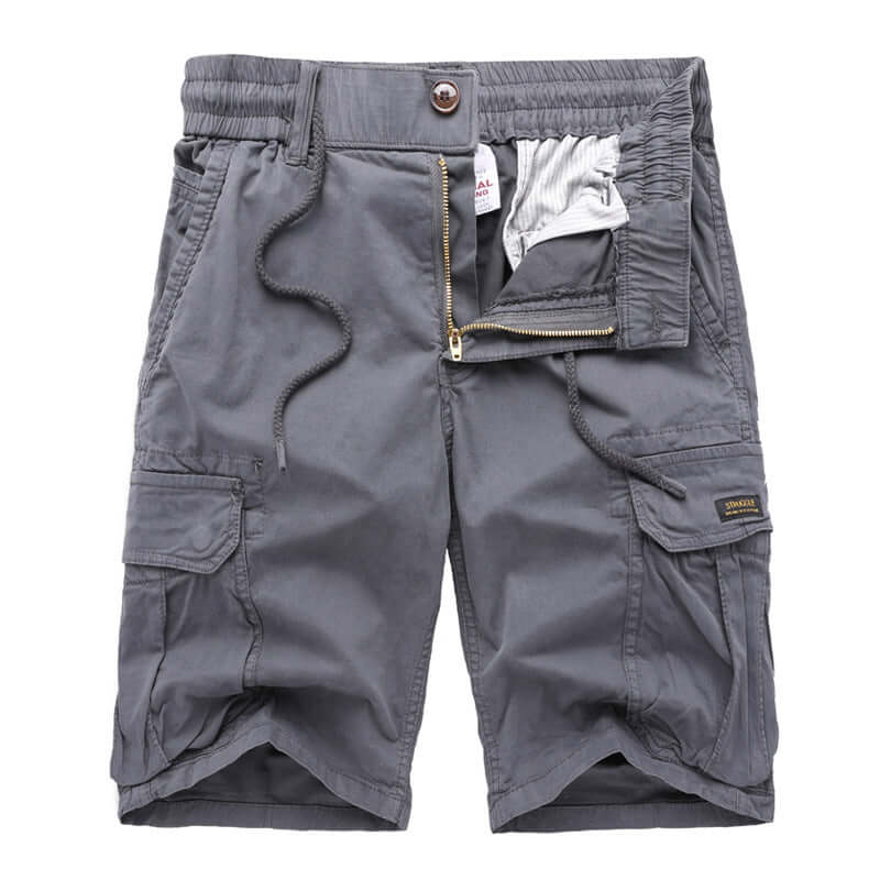 Tooling shorts men's trend Korean version of loose summer thin section casual pants men's cotton port wind sports five pants