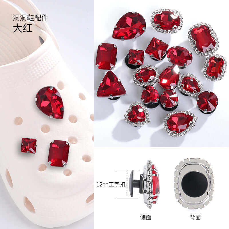 New net red hole shoes crystal diamond DIY cave shoes accessories shoes buckle diamonds decorative buckle accessories