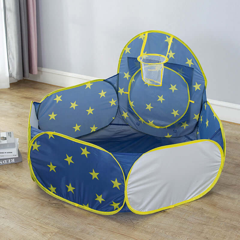 Children's tent space cabin star empty Mongolian Baby Toy Ball Pool Game Room Interior Tent Basket Three-piece