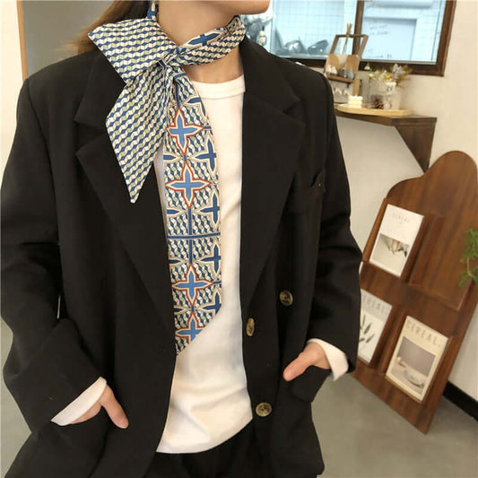 Women's Scarf | Long-Narrow Silk Fashion