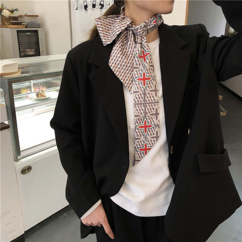 Women's Scarf | Long-Narrow Silk Fashion