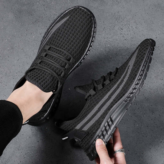 New men's sports shoes fashion flying weaving mesh shoes trend breathable wild men's shoes wholesale