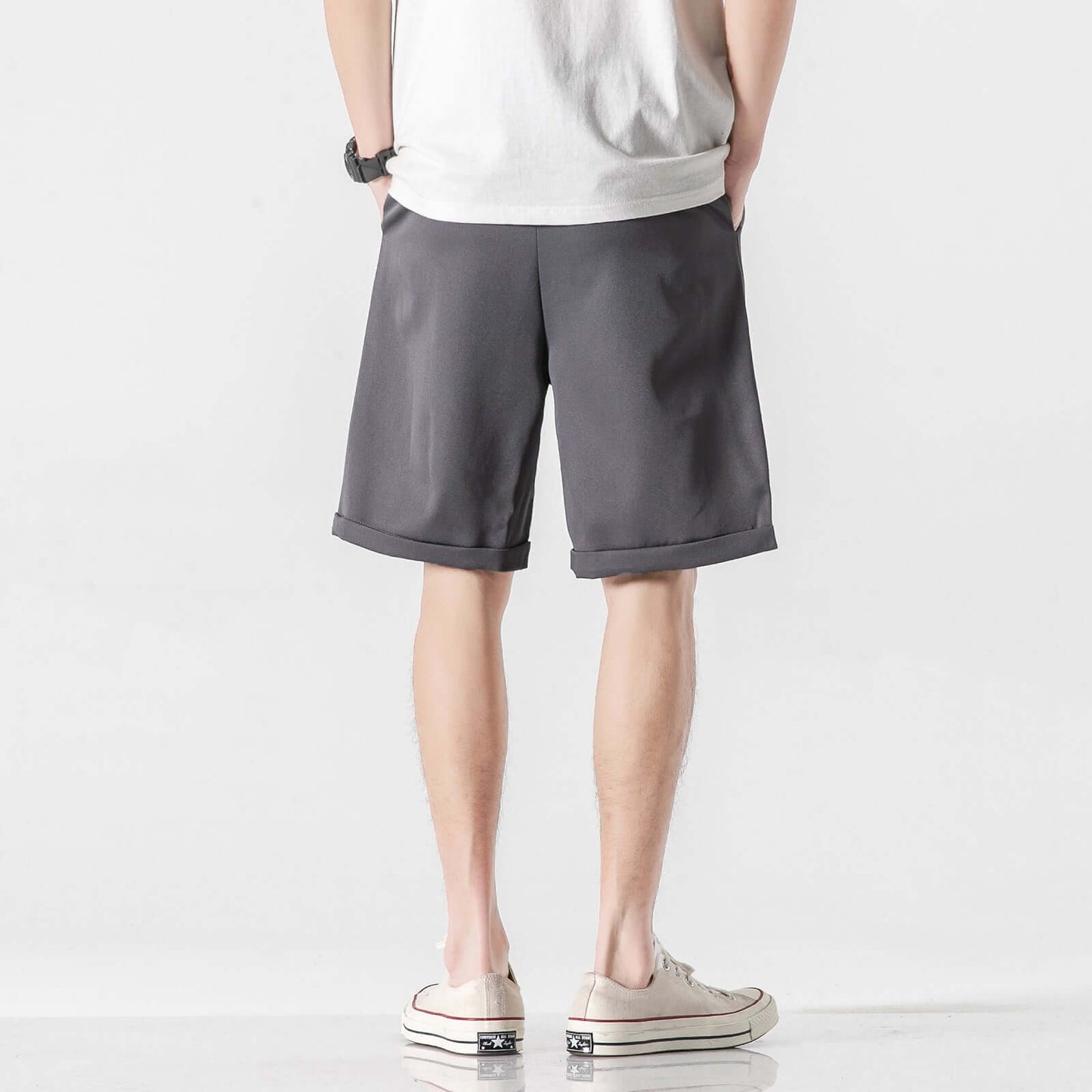 Youth Korean Slim Fit Silk Shorts