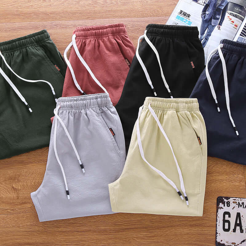 2021 summer shorts male sports five pants men's casual pants loose large size beach pants trousers tide