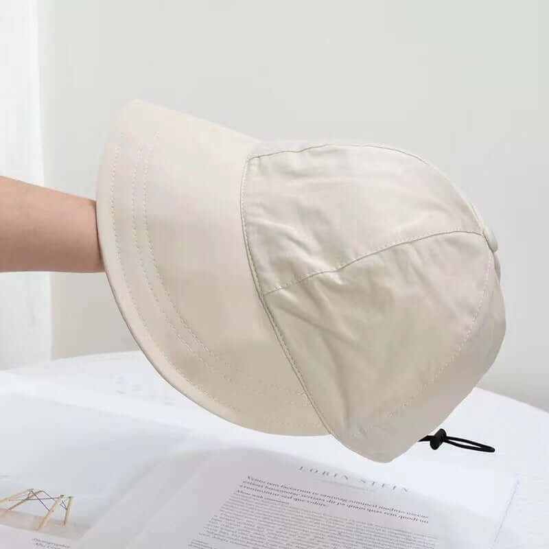 Summer sunscreen hat trending fashion drawstring foldable face small baseball fisherman hat