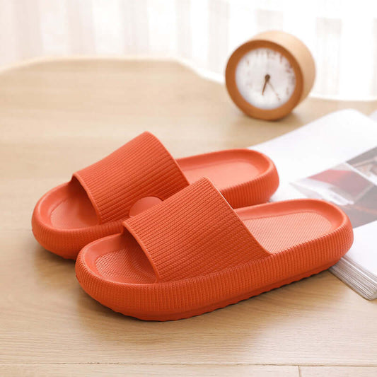 Men's and women's couples 4cm thick-soled slippers 2021 summer new men's indoor rubber and plastic slippers EVA women's slippers