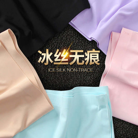 Women's ice silk underwear without trace panties, a piece of underwear, breathable, waist, female underwear triangle trousers 810