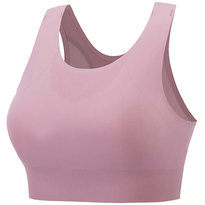 No trace breathable mesh shockproof sports underwear female yoga running fitness outer pendant vest large size sports bra