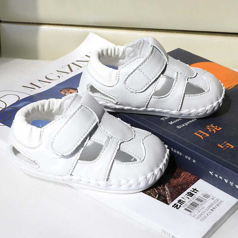 Summer new 0-2 years old men and women baby sandals anti-slip breathable sandals girls on the beach shoes soft bottom sandals children