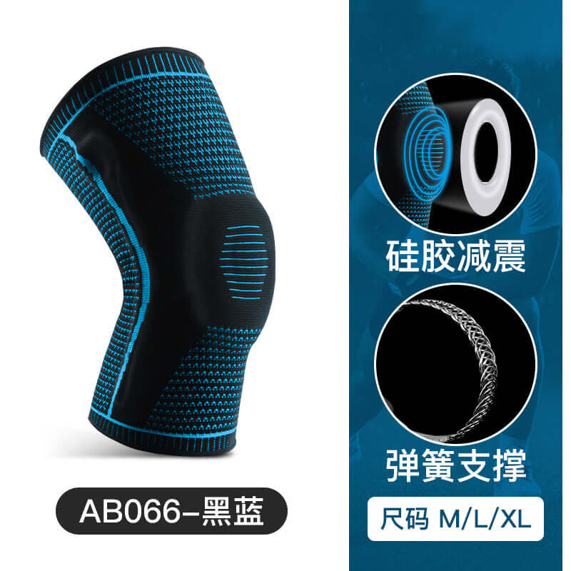 Summer men's and women's sports riding knitted silicone spring breathable basketball knee pads protective leg guards wholesale
