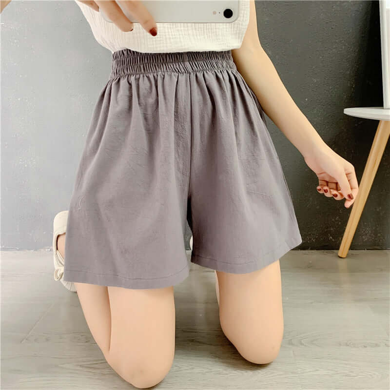 Women's Shorts - Seasonal Fashion High Waist Wide Leg