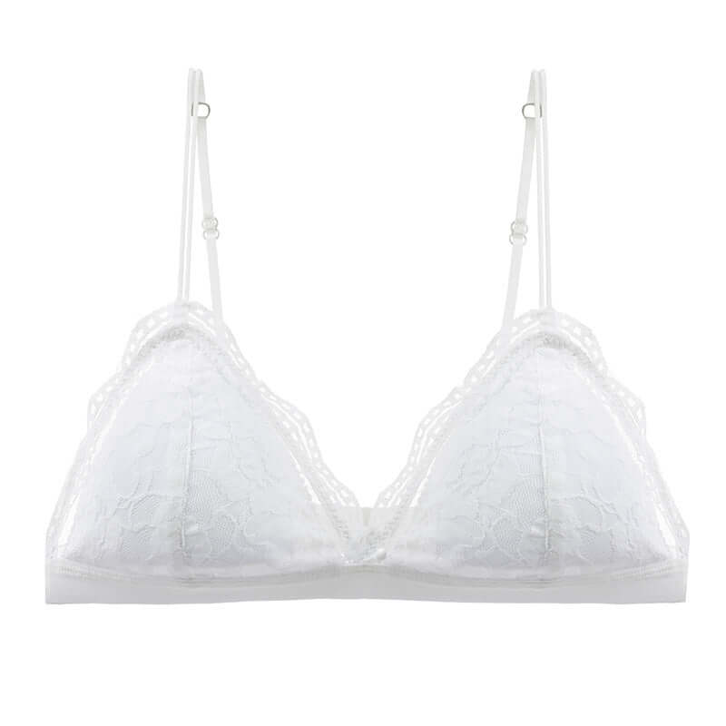 Women's Thin Bra -Lace French Lingerie-No Steel Ring