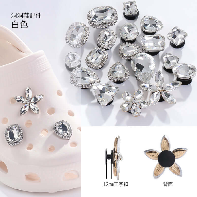 New net red hole shoes crystal diamond DIY cave shoes accessories shoes buckle diamonds decorative buckle accessories