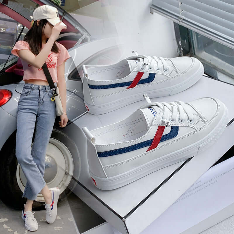 2021 summer new Korean students small white shoes female breathable mesh casual flat shoes INS tide shoes 2211