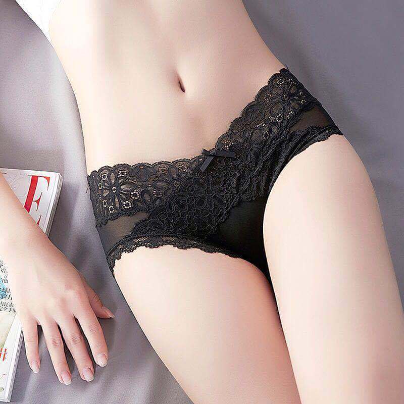 Lace underwear - Sexy Ice Silk V-type Low Waist Mesh