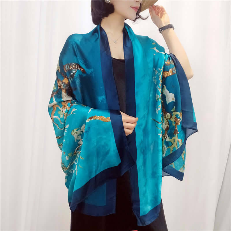 Ladies Long Fashion Silk Shawl ~ Asian Flavor ~ Many Variations