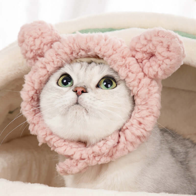 Pet Plush Kitty Headgear