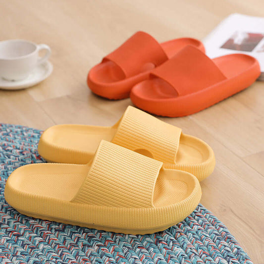 Men's and women's couples 4cm thick-soled slippers 2021 summer new men's indoor rubber and plastic slippers EVA women's slippers