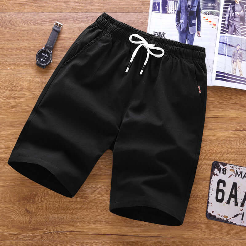 2021 summer shorts male sports five pants men's casual pants loose large size beach pants trousers tide