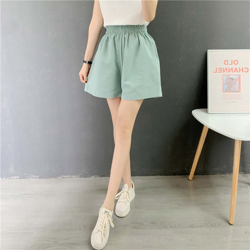 Women's Shorts - Seasonal Fashion High Waist Wide Leg