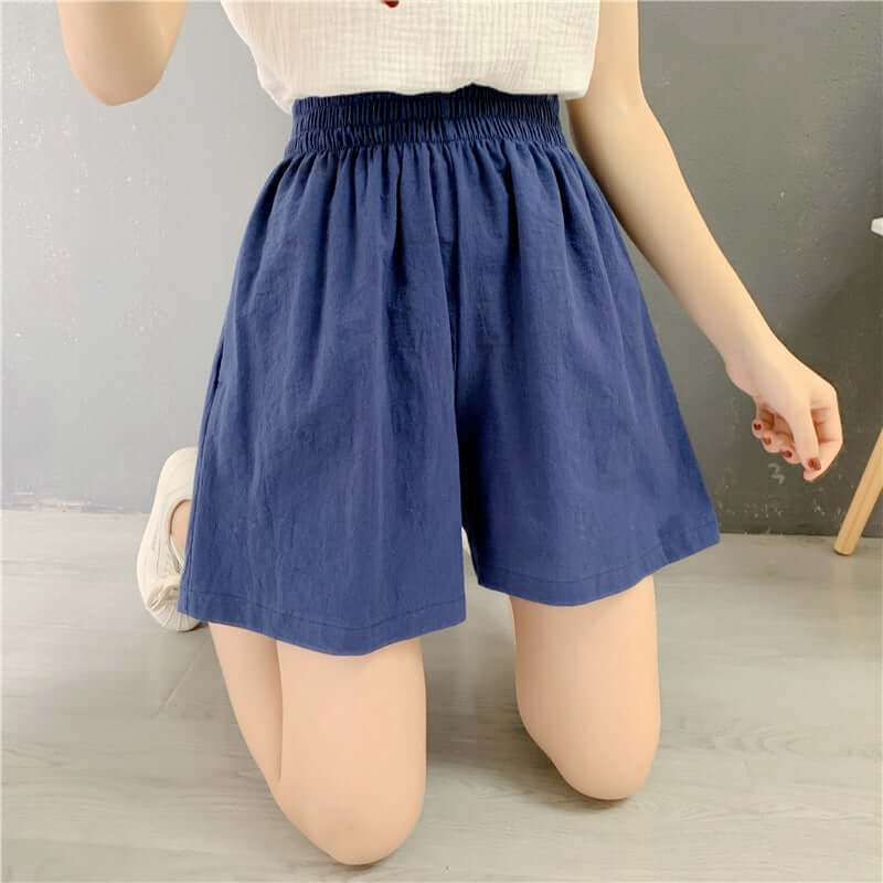 Women's Shorts - Seasonal Fashion High Waist Wide Leg