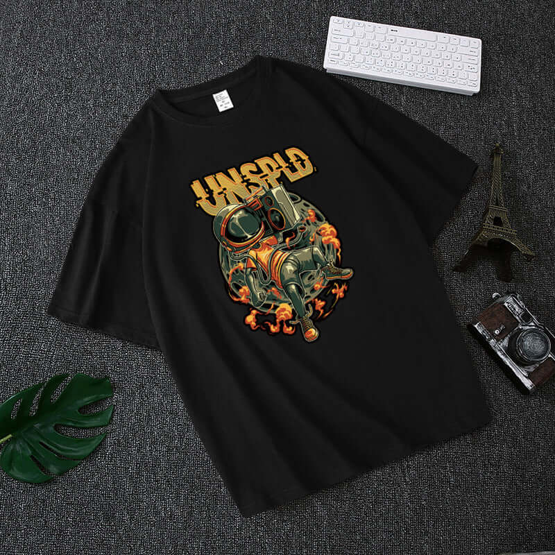 T-shirt male 2021 summer Korean casual fashion loose cotton shirt men teen students trend short sleeve T-shirt