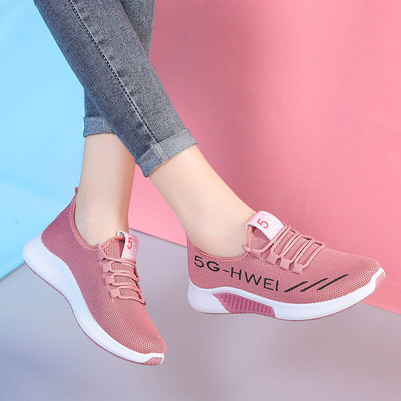 Summer women's shoes sports women's shoes old Beijing cloth shoes women's flying shoes Korean version casual running shoes mother shoes