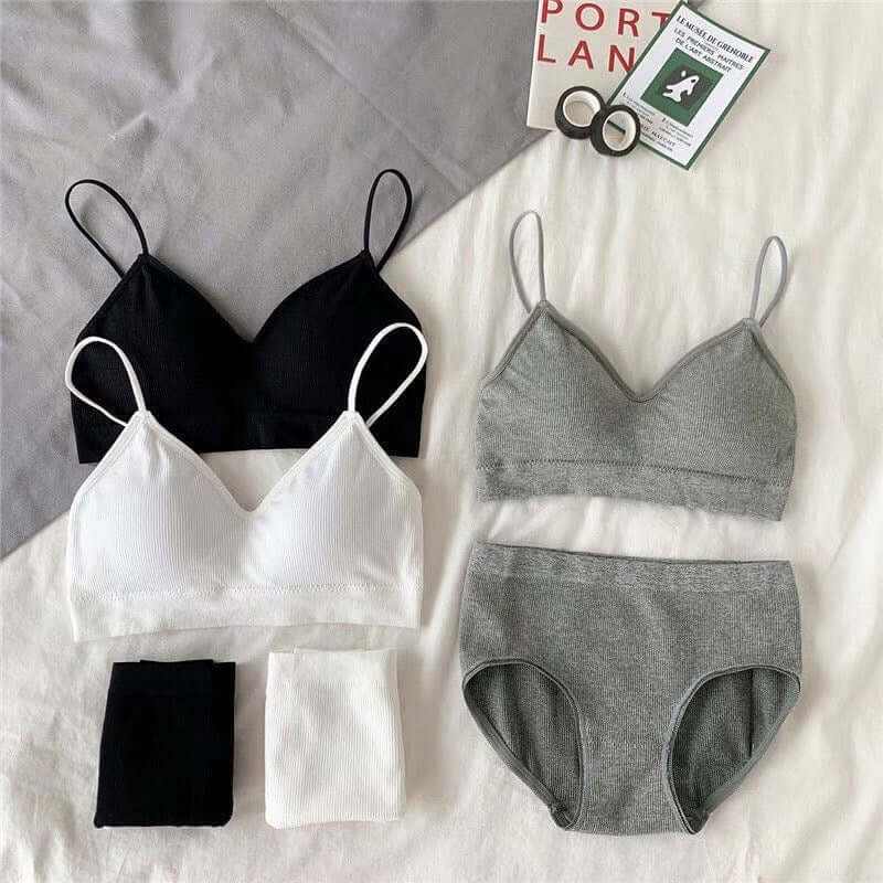 2021 new beauty back suit underwear underwear day oxygen girl small chest gathered moving removable wrap wrapped chest