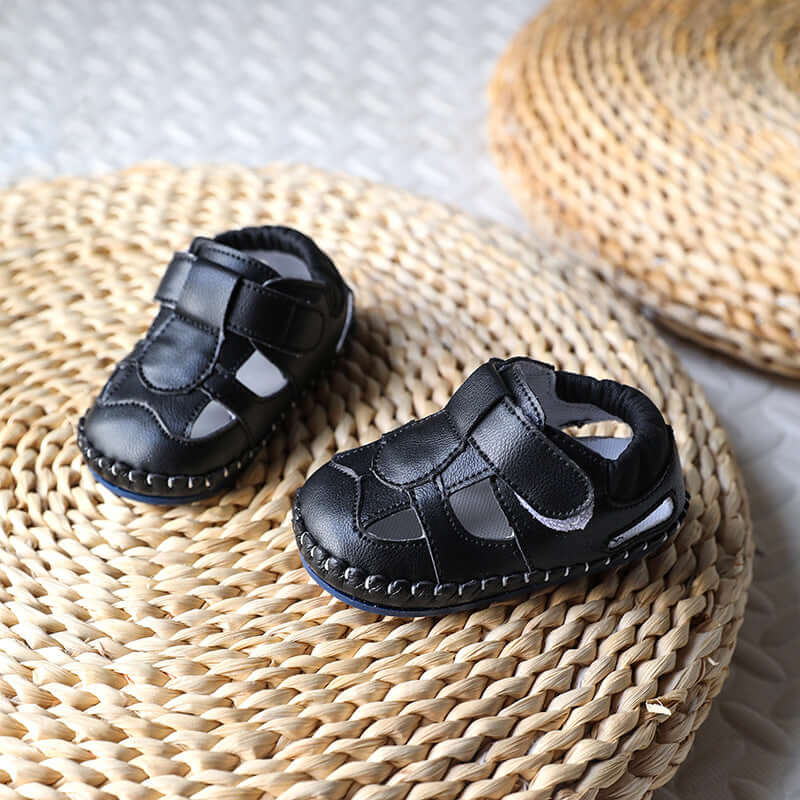 Summer new 0-2 years old men and women baby sandals anti-slip breathable sandals girls on the beach shoes soft bottom sandals children