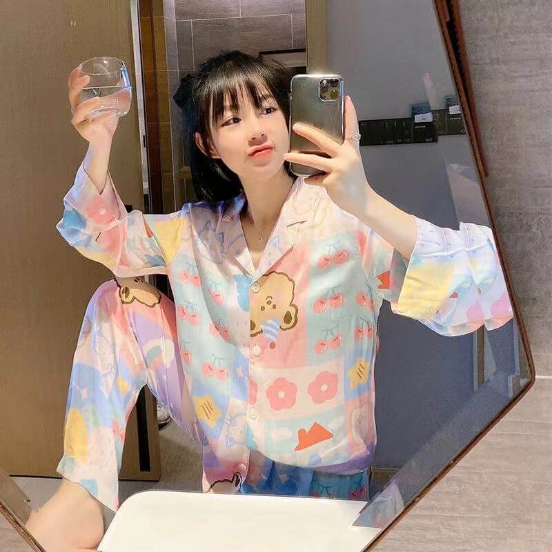 Women's Cute Milk Silk  Pajamas - Many Variations