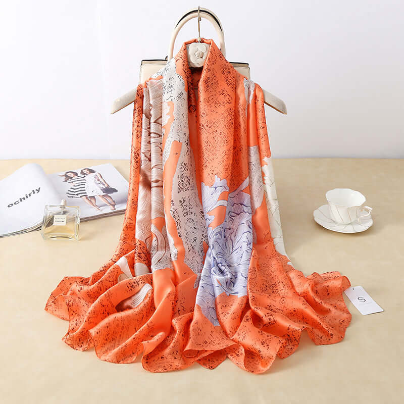 Women's Asian Fashion Shawl-Scarf ~ Luxurious Silk