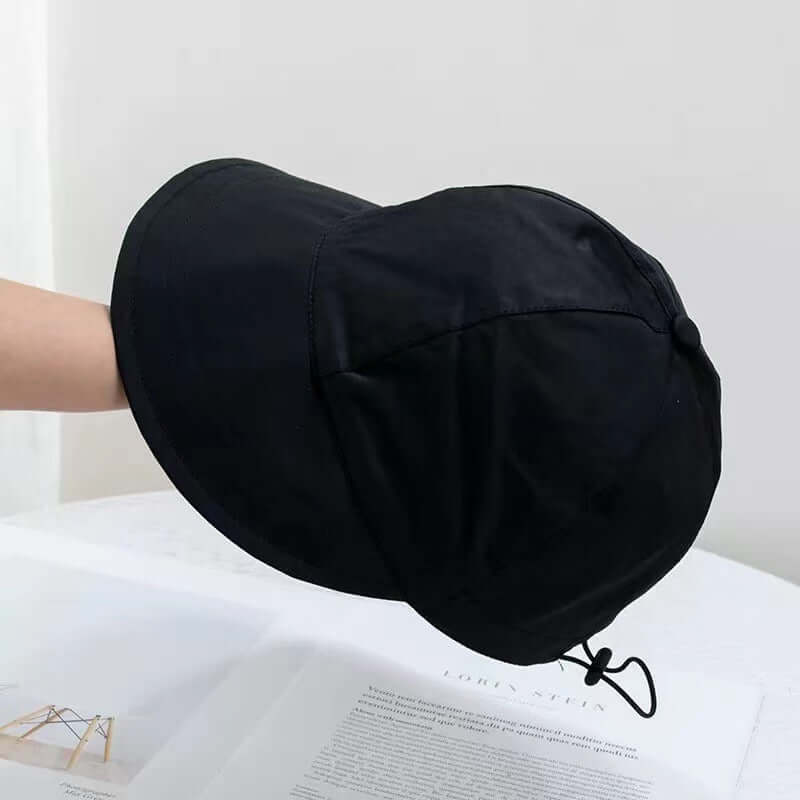 Summer sunscreen hat trending fashion drawstring foldable face small baseball fisherman hat