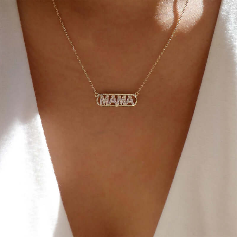 Fashion Jewelry MAMA Pendant Letter Necklace