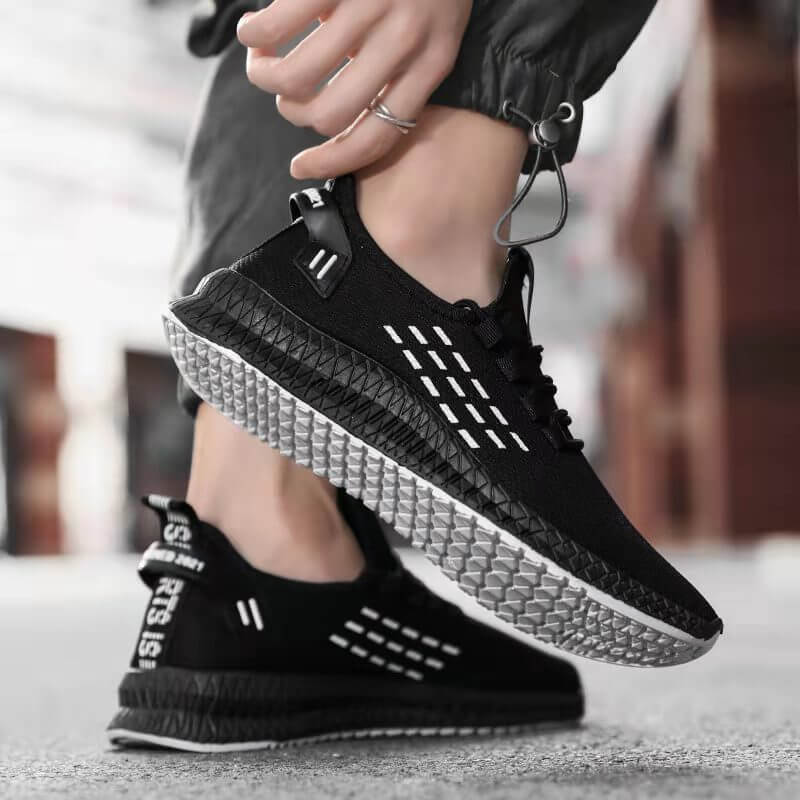 2021 spring and summer new flying weave men's shoes Korean version of the trend casual breathable mesh sports shoes men's generation