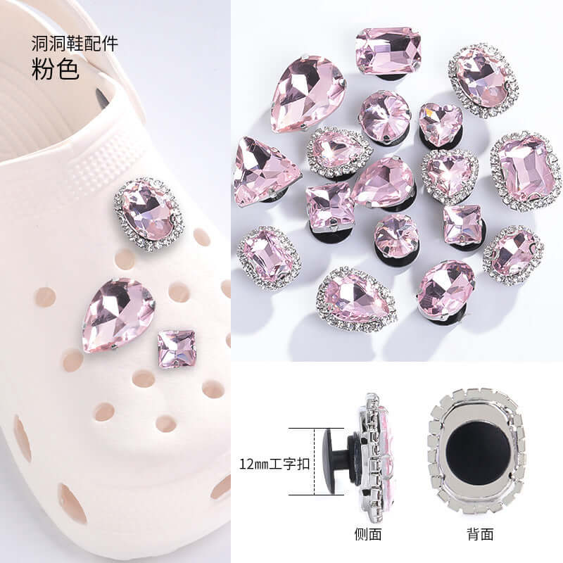 New net red hole shoes crystal diamond DIY cave shoes accessories shoes buckle diamonds decorative buckle accessories