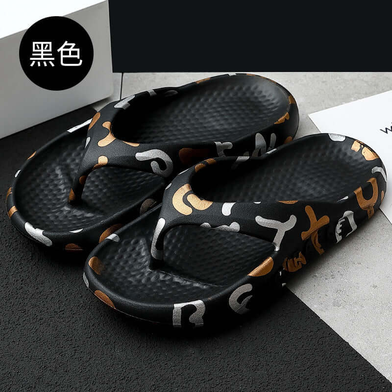 Summer anti-skid adhesive shoes spot pink flip-flops Persistent adhesive beach casual sand