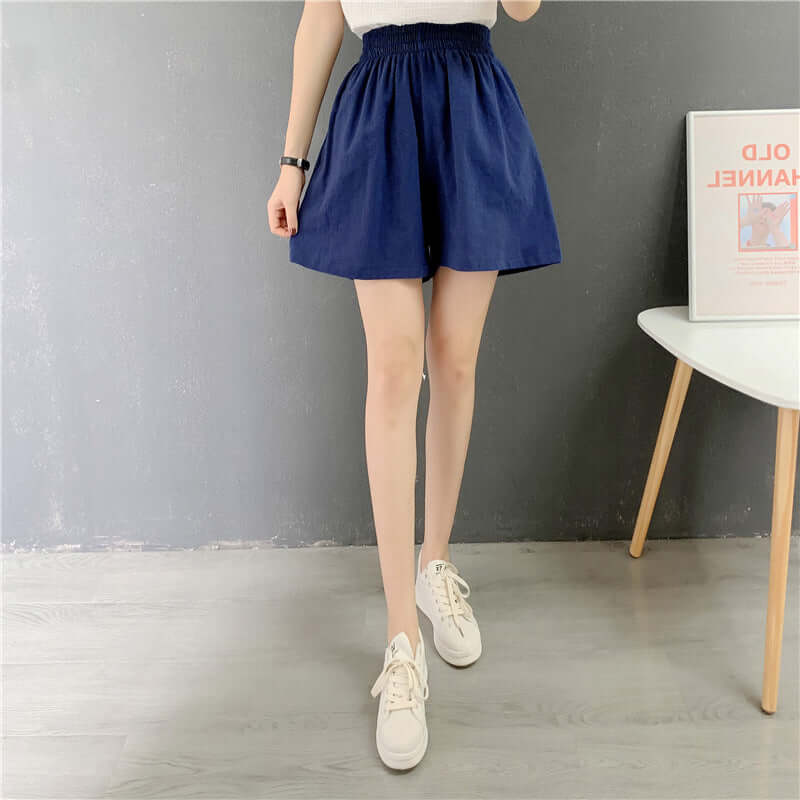 Women's Shorts - Seasonal Fashion High Waist Wide Leg