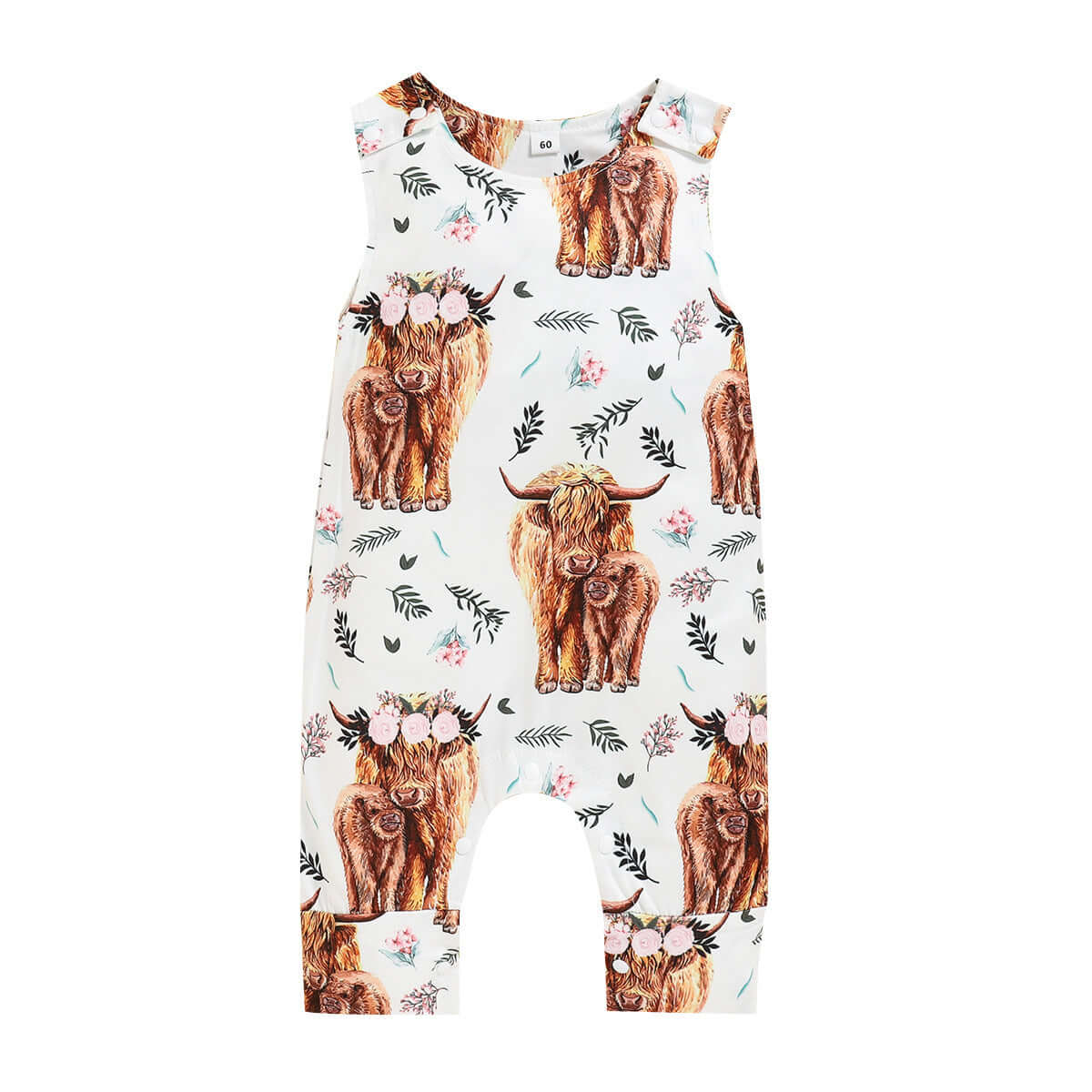 Summer 2022 animal print jumpsuit new sleeveless jumpsuit baby baby