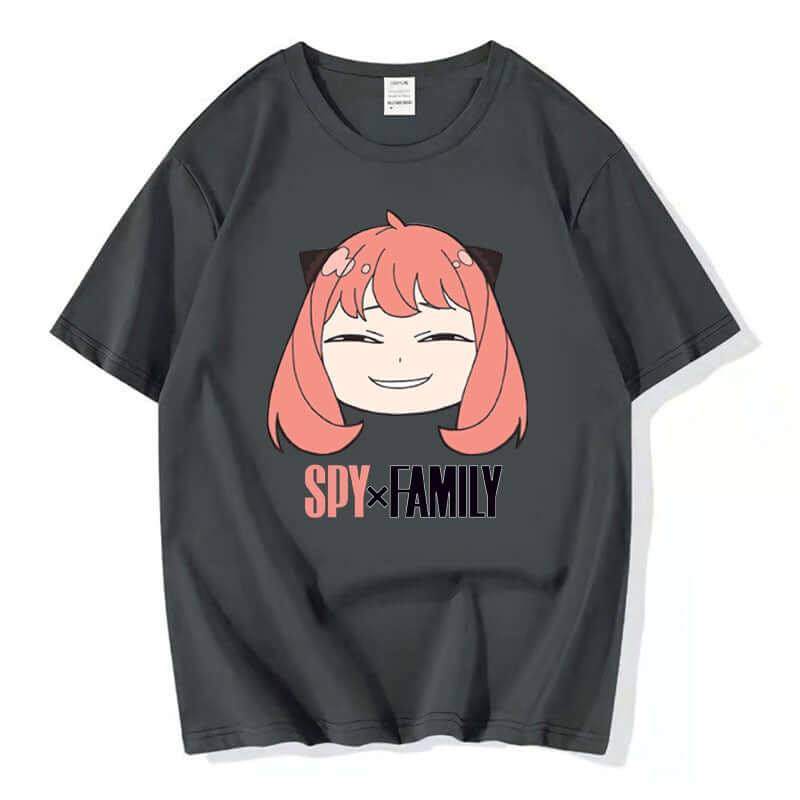 2022 new anime character spy play around the house printing round neck men and women short sleeve T-shirt one piece on behalf of the hair