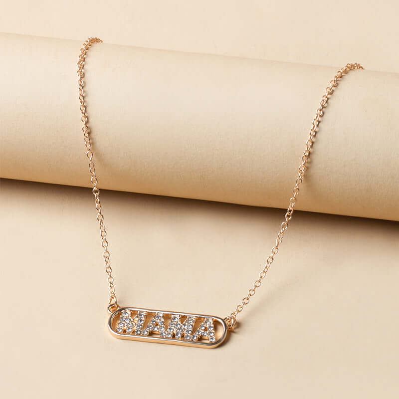 Fashion Jewelry MAMA Pendant Letter Necklace