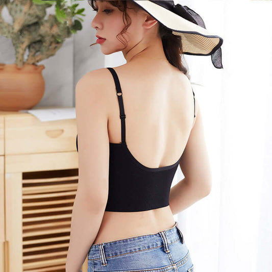 Live explosive card card with beautiful back sling sports underwear big U-shaped wrapped chest classic wild bottom bra woman