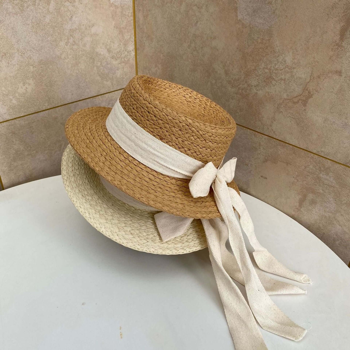 Sun hats female playing sand beach sunscreen sunshade hat small fresh bow flat topping walking travel beach hat