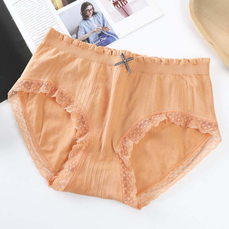 Cute Basics Panties - Breathable Cotton Antibacterial w/ Lace Lining