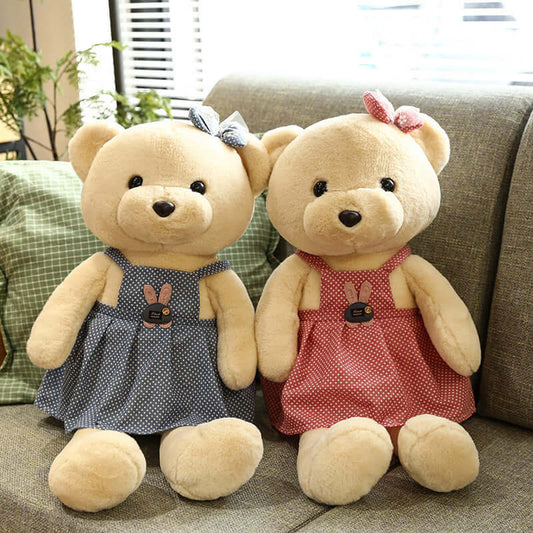 New Coco Bear Deni Teddy Bear Plush Toys Dressing Skirts Hugs Bear play Episy Virtue Festival