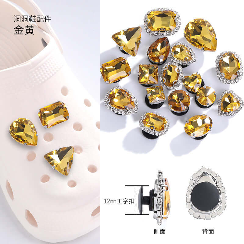 New net red hole shoes crystal diamond DIY cave shoes accessories shoes buckle diamonds decorative buckle accessories